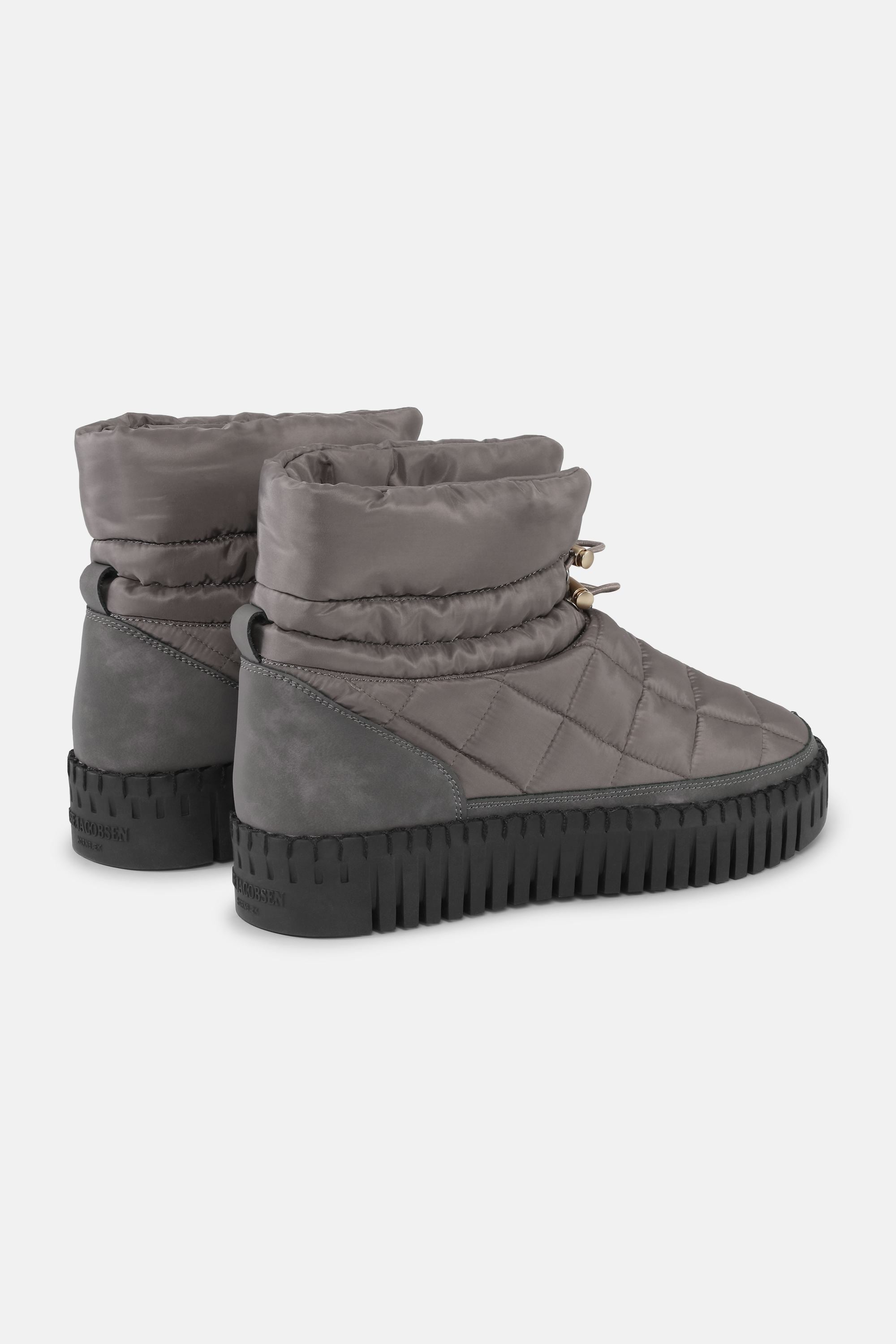Tulip Padded Winter Boot - Grey Black